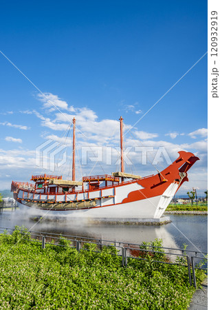 復原遣唐使船　奈良県奈良市国営平城宮跡歴史公園 120932919
