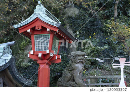 Enoshima shrine at Enoshima Island in Fujisawa, Kanagawa, Japan. Enoshima shrine at Enoshima Island in Fujisawa, Kanagawa, Japan. 120933397