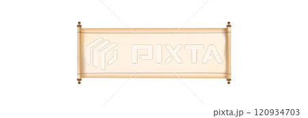 Ancient papyrus scroll. 120934703