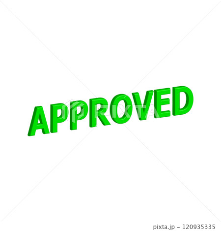 Approved icon design template 120935335