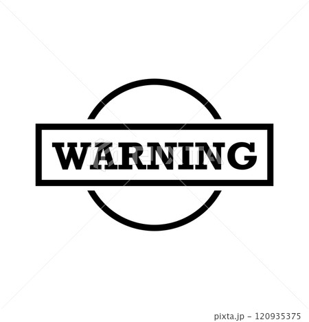 Warning Square Sign 120935375