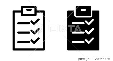 Checklist icon design template Checklist icon design template 120935526