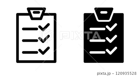 Checklist icon design template 120935528
