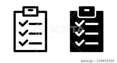 Checklist icon design template Checklist icon design template 120935529