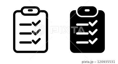 Checklist icon design template 120935531