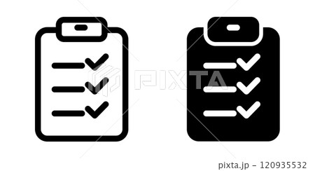 Checklist icon design template 120935532