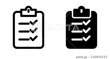 Checklist icon design template Checklist icon design template 120935533