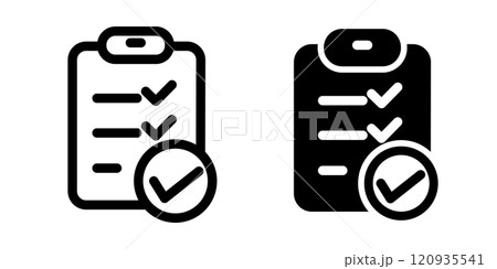Checklist icon design template 120935541