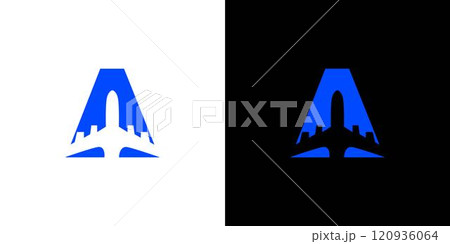 The A travel logo design is unique and modern 120936064