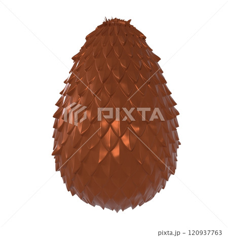 Unique decorative lamp shaped like a pine cone on a white background Unique decorative lamp shaped like a pine cone on a white background 120937763