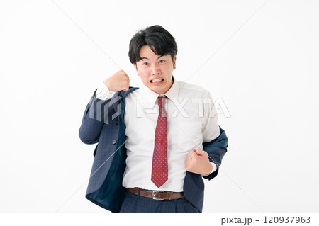 ビジネスマン　男性　ポジティブ 120937963