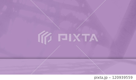 Purple Background Product Studio Podium Wall Scene Abstract Mockup Kitchen Table Cosmetic Shadow Leaves Empty Counter 3d Room Backdrop Shelf Minimal Floor Bg Summer Scene Loft Spring Template Platform 120939559