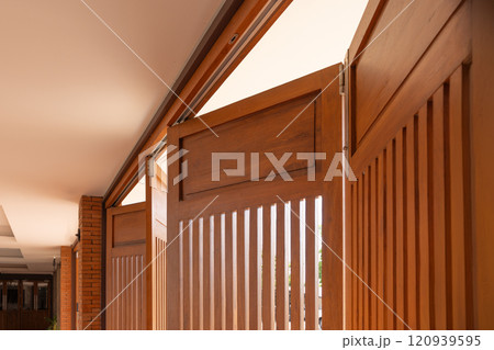 Top hung bifold system for large door panels. 120939595