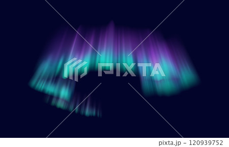 Aurora borealis spectacle realistic vector illustration Aurora borealis spectacle realistic vector illustration 120939752