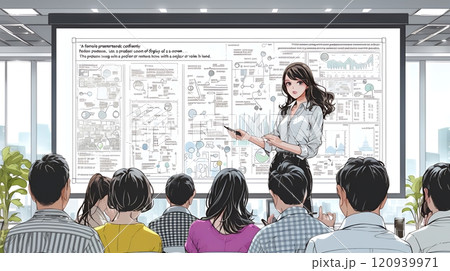 女性講師：ビジネスセミナー／製品説明会／社内研修会
