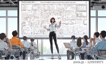 女性講師：ビジネスセミナー／製品説明会／社内研修会