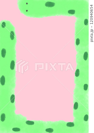 イラスト素材: 巳年　年賀状 120940654