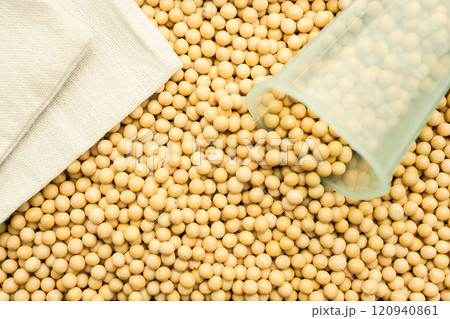 soy beans in a bag 120940861
