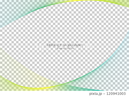 綠色漸層抽象曲線背景向量素材 120941003
