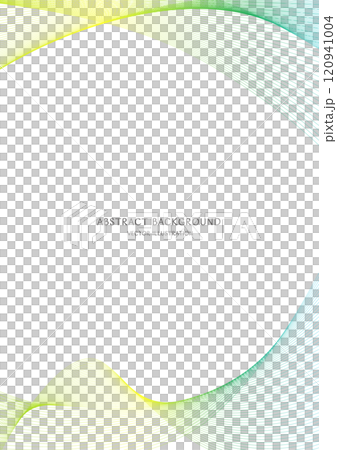 緑色のグラデーションの抽象的な曲線の背景のベクター素材 120941004