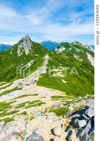 夏の烏帽子岳・南沢岳登山（前烏帽子岳～烏帽子岳） 120942048