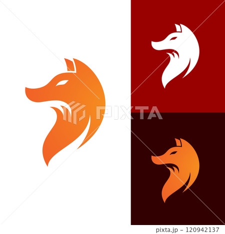 Fox vector illustration silhouette icon design 120942137