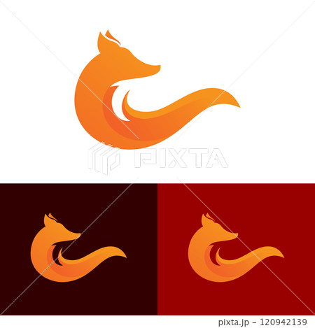 Fox vector illustration silhouette icon design 120942139