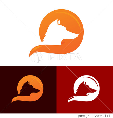 Fox vector illustration silhouette icon design 120942141