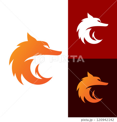Fox vector illustration silhouette icon design 120942142