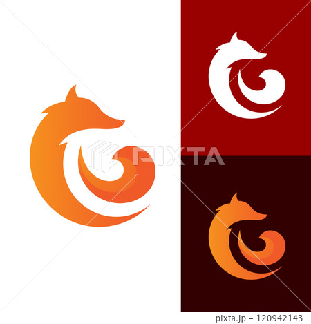 Fox vector illustration silhouette icon design 120942143