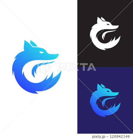 Fox vector illustration silhouette icon design 120942149