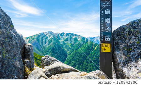 夏の烏帽子岳・南沢岳登山(烏帽子岳山頂) 夏の烏帽子岳・南沢岳登山(烏帽子岳山頂) 120942200