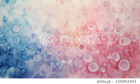 パステルカラーの水彩点描の背景 パステルカラーの水彩点描の背景 120942441