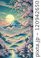AIイラスト 幻想的な美しい富士山 AIイラスト 幻想的な美しい富士山 120942650