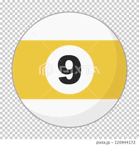 撞球九球圖標 120944172