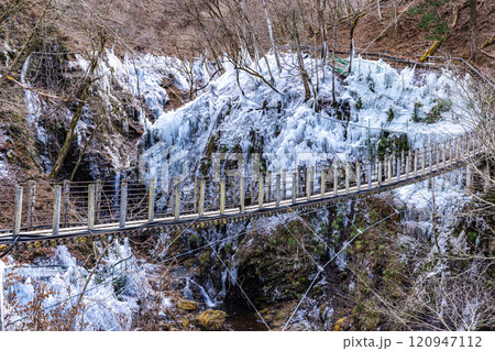埼玉県　尾ノ内百景の氷柱 120947112