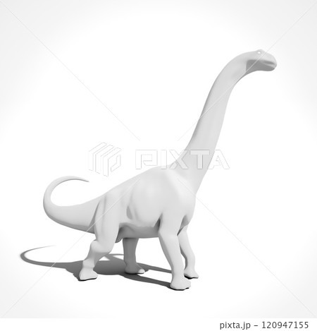 dinosaur 3d model, white background 120947155