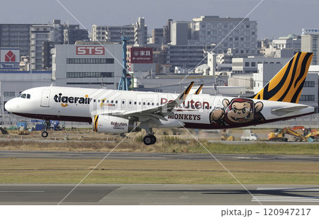 楽天モンキーA321福岡空港アプローチ 楽天モンキーA321福岡空港アプローチ 120947217