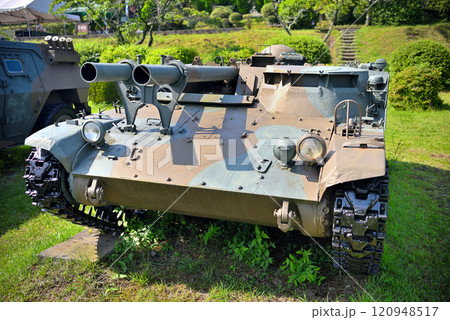 中部・陸上自衛隊・富士学校記念行事の展示車両・60式自走106mm無反動砲・静岡県小山町 120948517