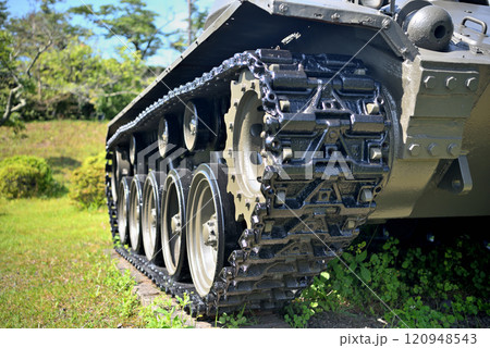 中部・陸上自衛隊・富士学校記念行事の展示車両・M24型軽戦車・静岡県小山町(4) 120948543
