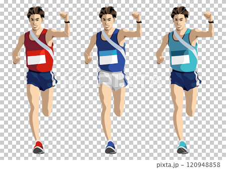 Relay race runner 120948858