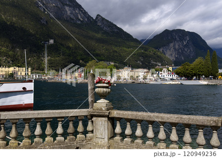 Tip of the Lake Garda, view fron the Riva del Garda town in the Trentino Alto Adige region in Italy. Tip of the Lake Garda, view fron the Riva del Garda town in the Trentino Alto Adige region in Italy. 120949236