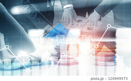 Business intelligence marketing finance management. Mixed Media 120949573