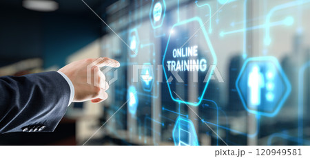 Training online Webinar E-learning Skills Business Concept Training online Webinar E-learning Skills Business Concept 120949581