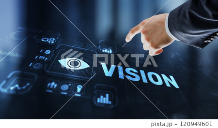 Vision Direction Future Business Inspiration Motivation Concept 120949601