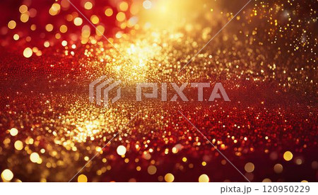 華やかな金赤の背景 華やかな金赤の背景 120950229