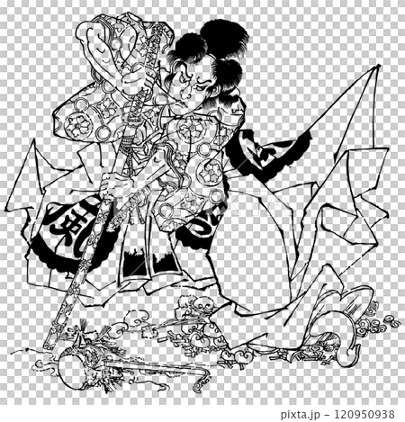 【風間二郎正貞】-【歌川国芳】 120950938