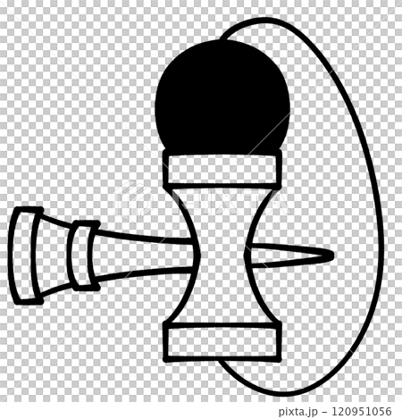 Illustration material of simple kendama 120951056