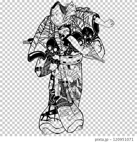 【白柄十右エ門】-【歌川国芳】 【白柄十右エ門】-【歌川国芳】 120951071