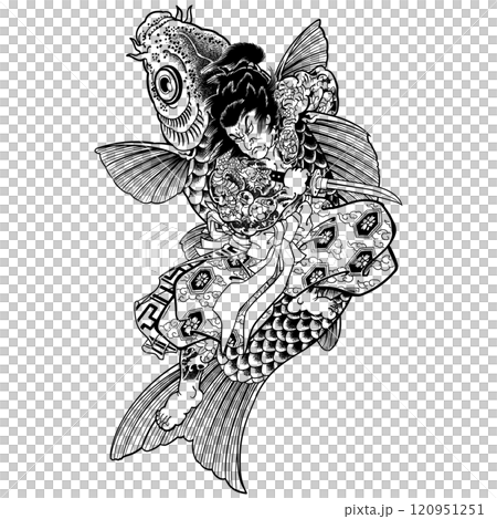 水滸伝 豪傑】-【歌川国芳】のイラスト素材 [120951251] - PIXTA